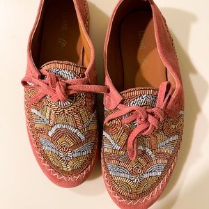 Free People Beaded Moccasins